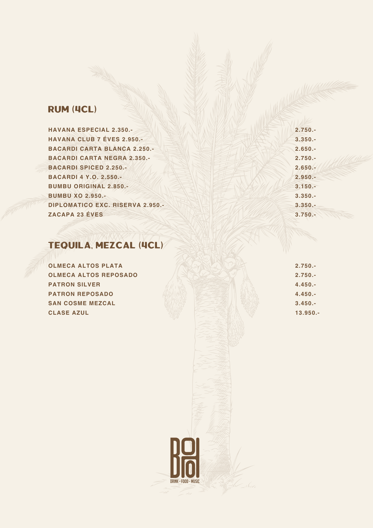 BOHO Budapest koktél lap – BOHO Signatures, Spritz