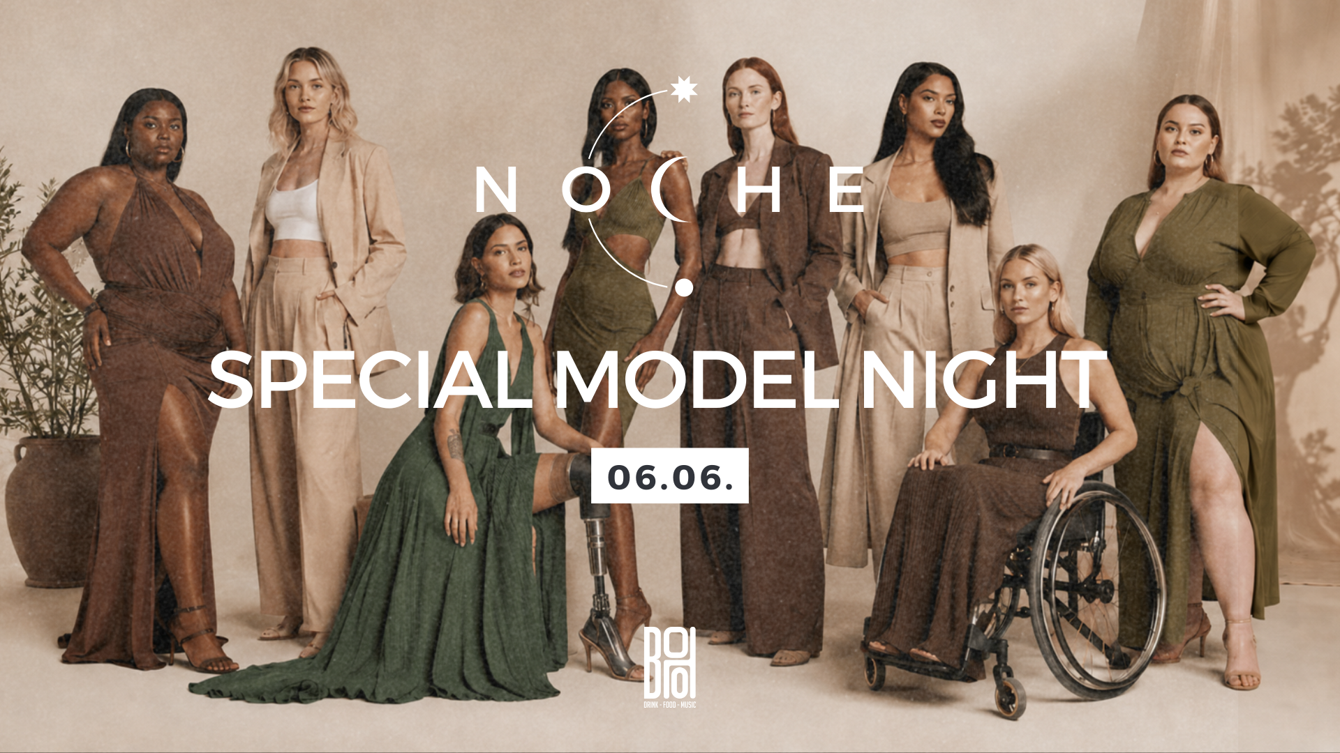 Boho Noche model night 06.06. Supermodel of the Year - Jegyvásárlás | BOHO x Noche