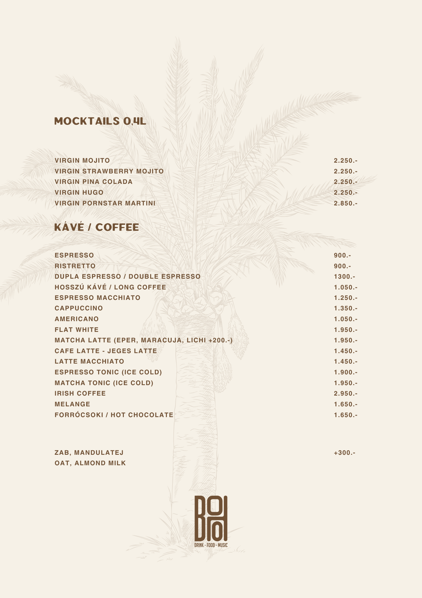 BOHO Budapest koktél lap – BOHO Signatures, Spritz