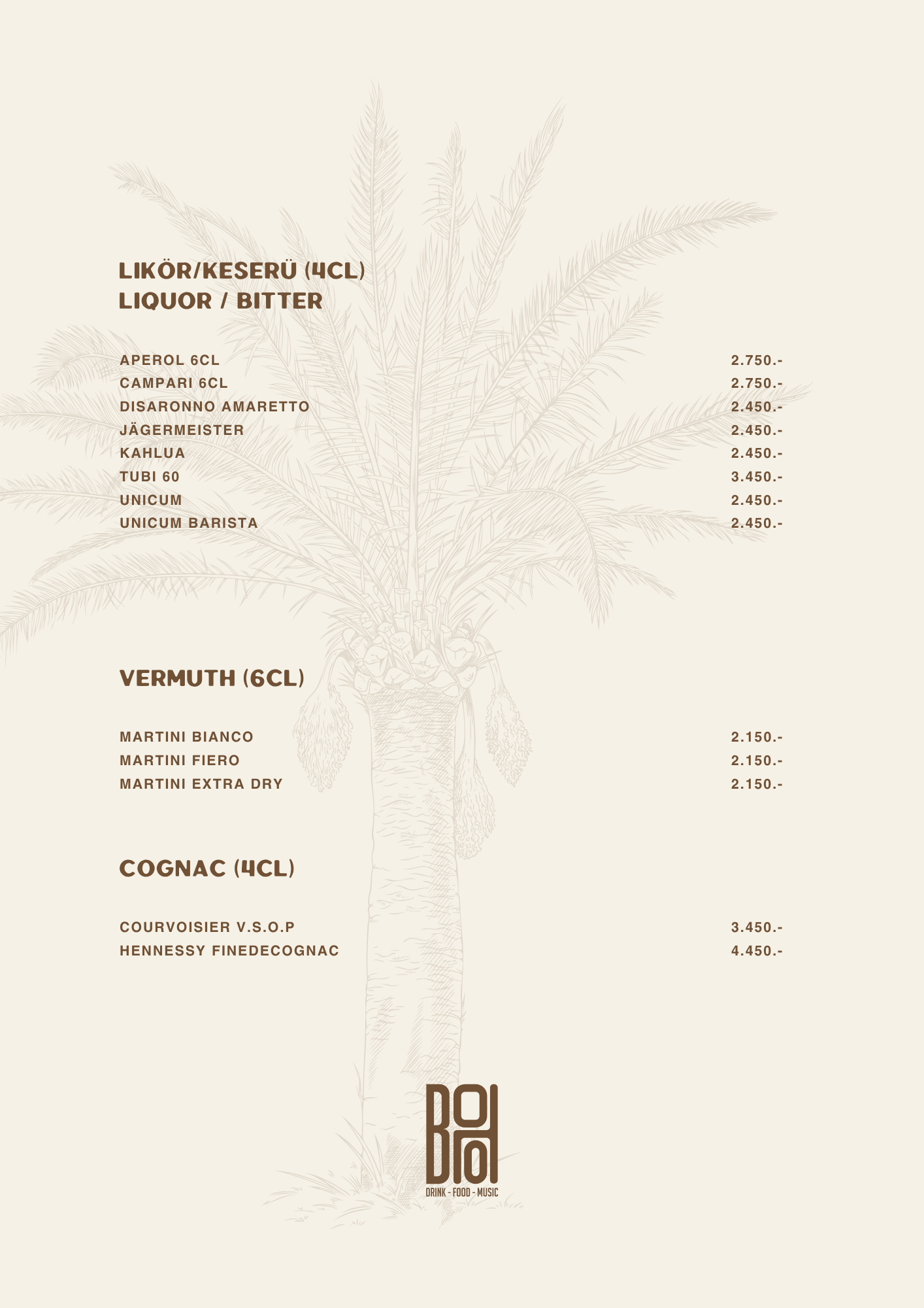 BOHO Budapest koktél lap – BOHO Classics cocktail